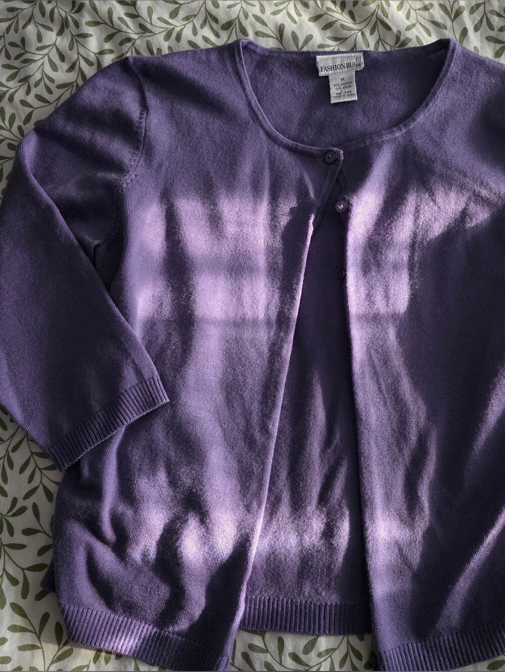 Fashion Bug Purple Knit Cardigan